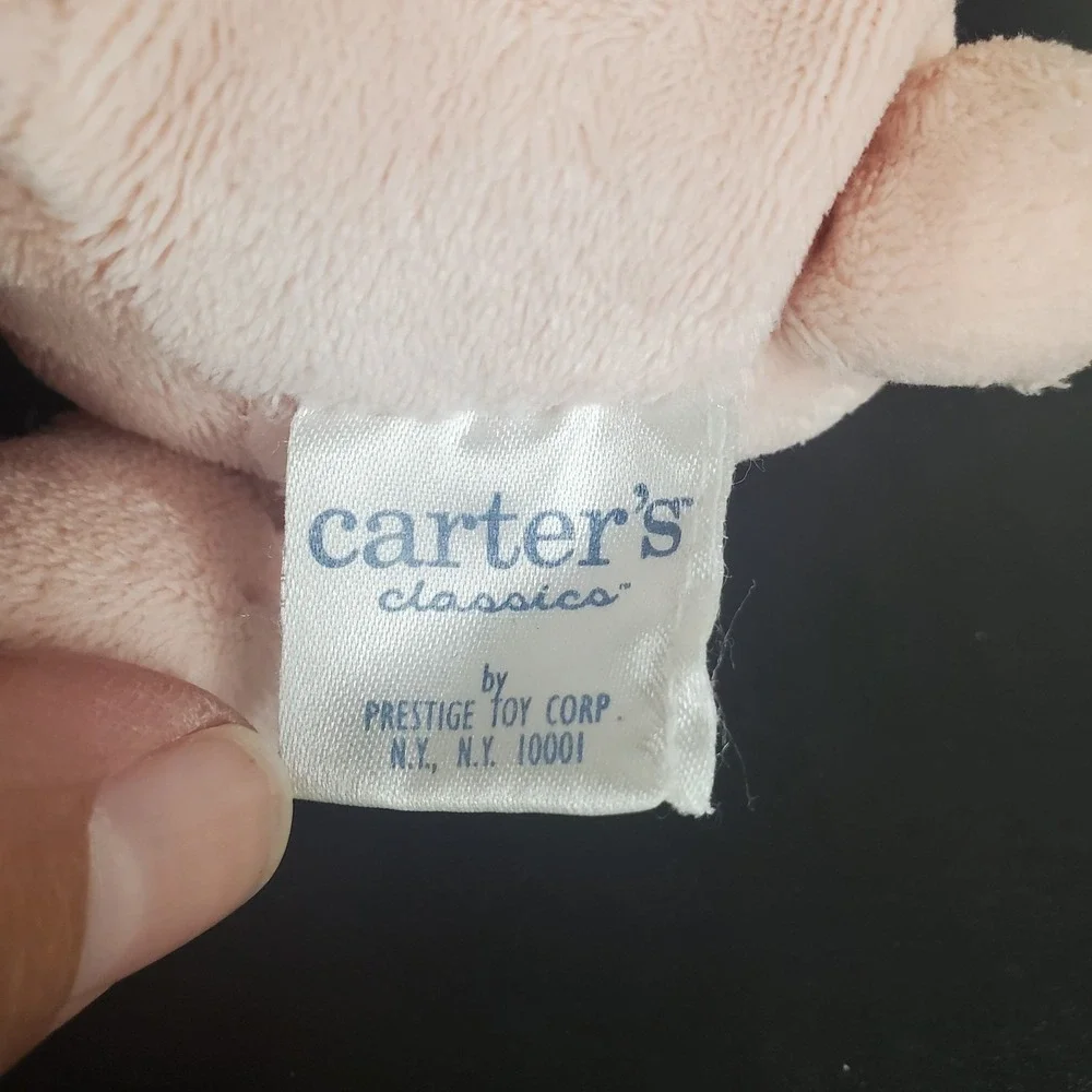 Carters Classics All About A Bear Pink Baby Teddy Stuffed 7